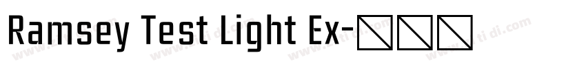 Ramsey Test Light Ex字体转换